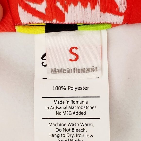 Shinesty Romania Women's Ski Pants 80s 90s Geometric Print Snow Winter Sz Small - Picture 11 of 15